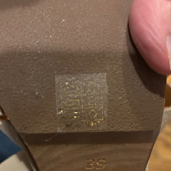 Sezane Beige Suede Strappy Sandals/ clogs - Picture 9 of 9